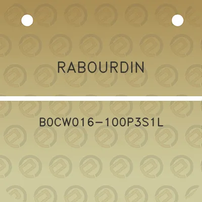 rabourdin-b0cw016-100p3s1l