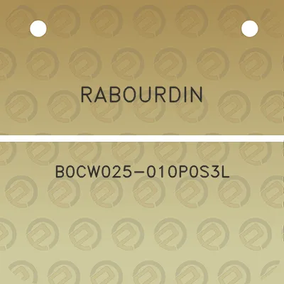 rabourdin-b0cw025-010p0s3l