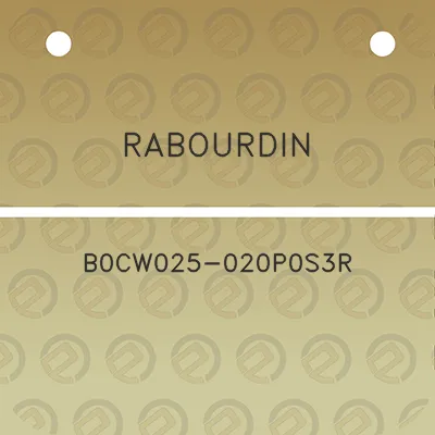 rabourdin-b0cw025-020p0s3r