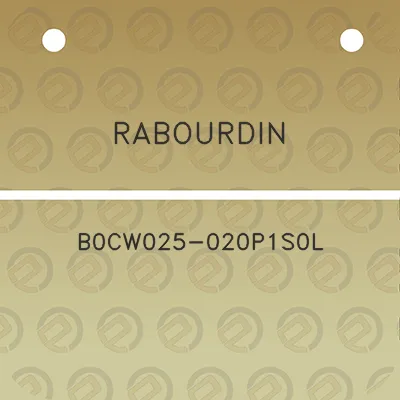 rabourdin-b0cw025-020p1s0l