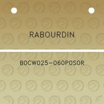 rabourdin-b0cw025-060p0s0r