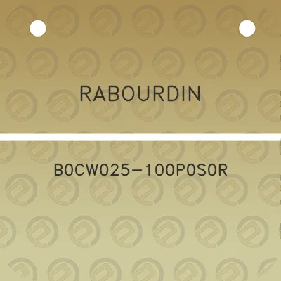 rabourdin-b0cw025-100p0s0r