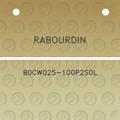 rabourdin-b0cw025-100p2s0l