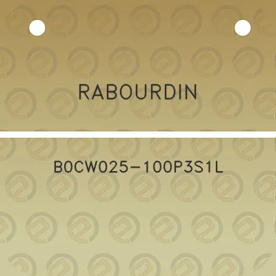 rabourdin-b0cw025-100p3s1l