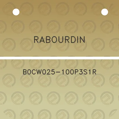 rabourdin-b0cw025-100p3s1r