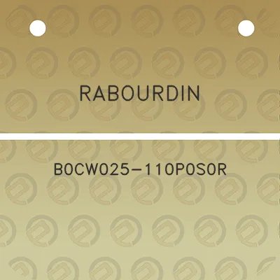 rabourdin-b0cw025-110p0s0r