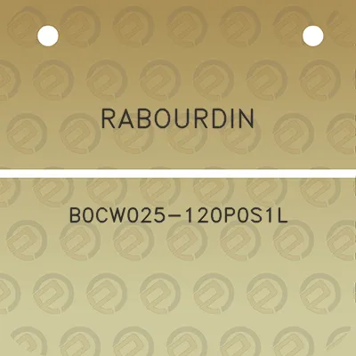 rabourdin-b0cw025-120p0s1l