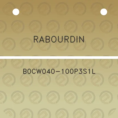 rabourdin-b0cw040-100p3s1l