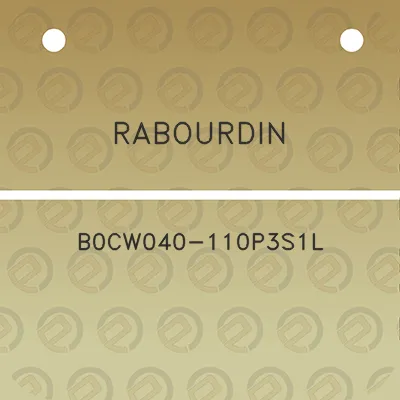 rabourdin-b0cw040-110p3s1l