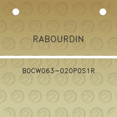 rabourdin-b0cw063-020p0s1r