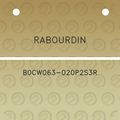 rabourdin-b0cw063-020p2s3r