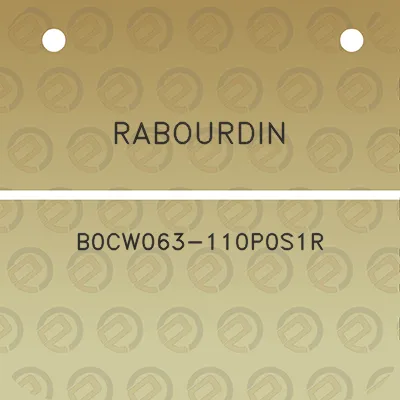 rabourdin-b0cw063-110p0s1r