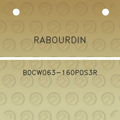 rabourdin-b0cw063-160p0s3r