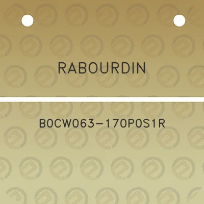 rabourdin-b0cw063-170p0s1r