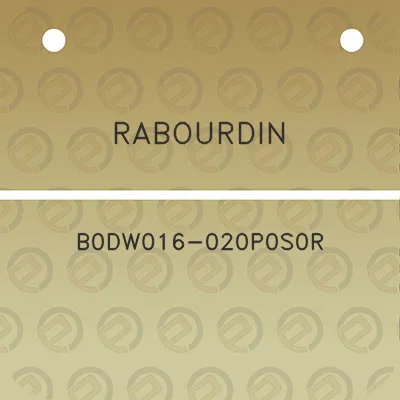 rabourdin-b0dw016-020p0s0r