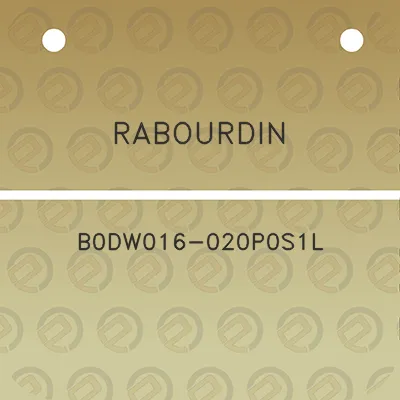 rabourdin-b0dw016-020p0s1l