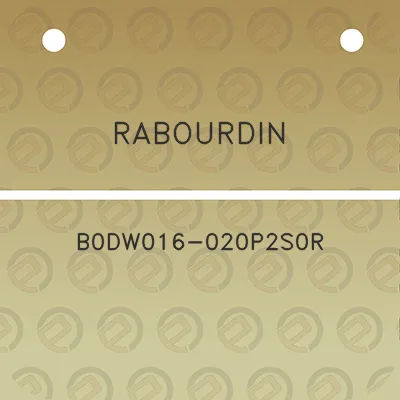 rabourdin-b0dw016-020p2s0r