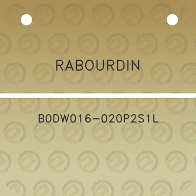 rabourdin-b0dw016-020p2s1l