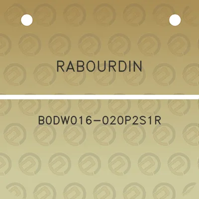 rabourdin-b0dw016-020p2s1r