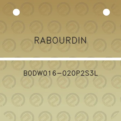 rabourdin-b0dw016-020p2s3l