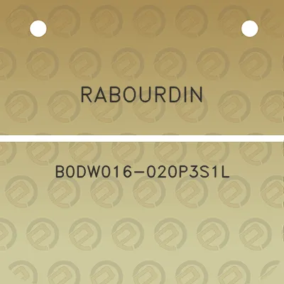 rabourdin-b0dw016-020p3s1l