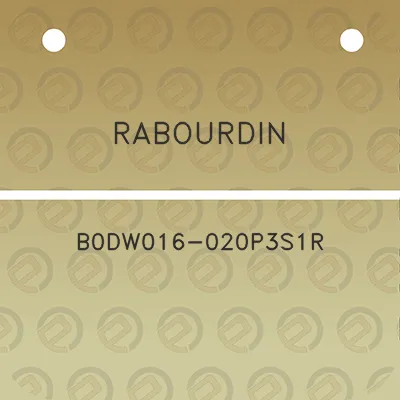 rabourdin-b0dw016-020p3s1r