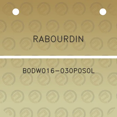 rabourdin-b0dw016-030p0s0l