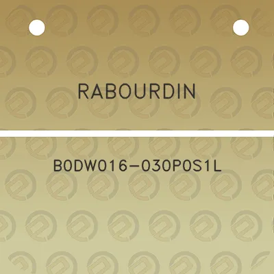 rabourdin-b0dw016-030p0s1l