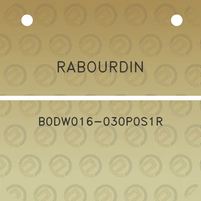 rabourdin-b0dw016-030p0s1r