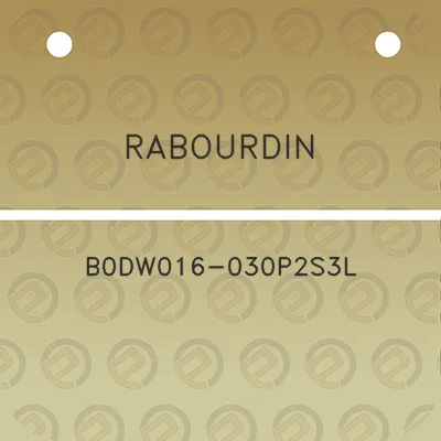 rabourdin-b0dw016-030p2s3l