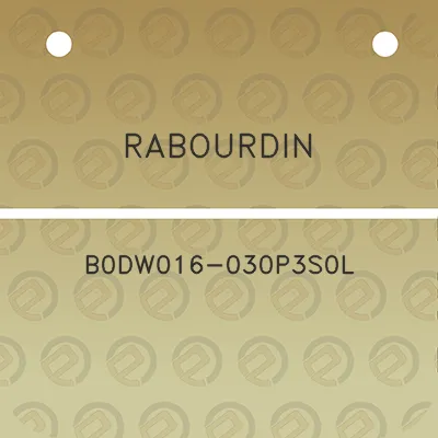 rabourdin-b0dw016-030p3s0l