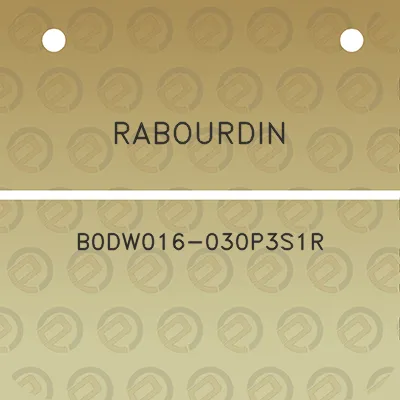 rabourdin-b0dw016-030p3s1r