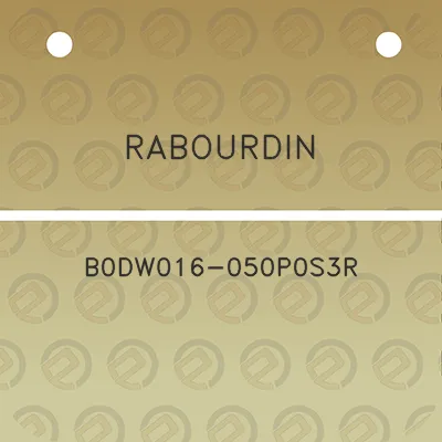 rabourdin-b0dw016-050p0s3r