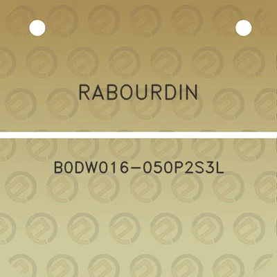 rabourdin-b0dw016-050p2s3l