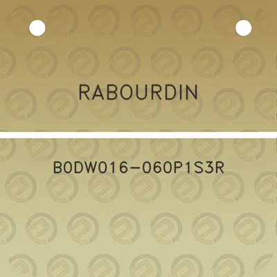 rabourdin-b0dw016-060p1s3r