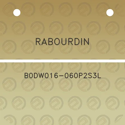 rabourdin-b0dw016-060p2s3l