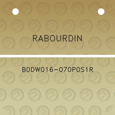 rabourdin-b0dw016-070p0s1r