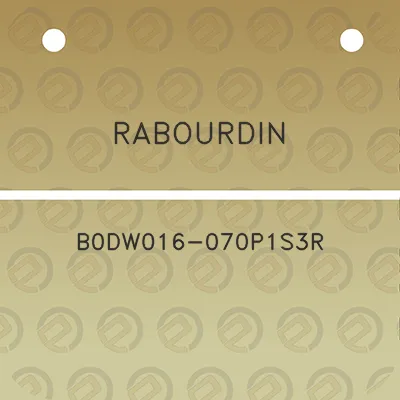 rabourdin-b0dw016-070p1s3r