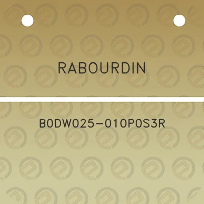 rabourdin-b0dw025-010p0s3r