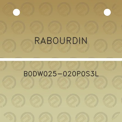 rabourdin-b0dw025-020p0s3l