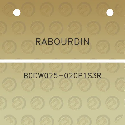 rabourdin-b0dw025-020p1s3r