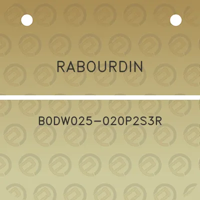 rabourdin-b0dw025-020p2s3r