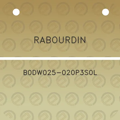 rabourdin-b0dw025-020p3s0l