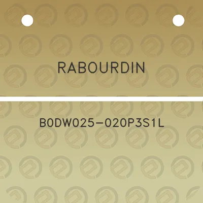 rabourdin-b0dw025-020p3s1l