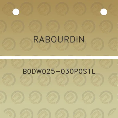 rabourdin-b0dw025-030p0s1l