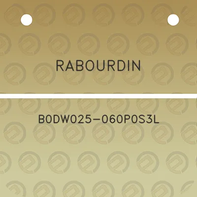 rabourdin-b0dw025-060p0s3l