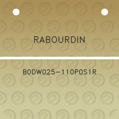 rabourdin-b0dw025-110p0s1r