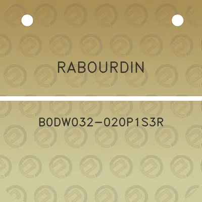 rabourdin-b0dw032-020p1s3r