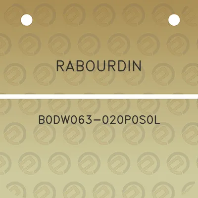 rabourdin-b0dw063-020p0s0l