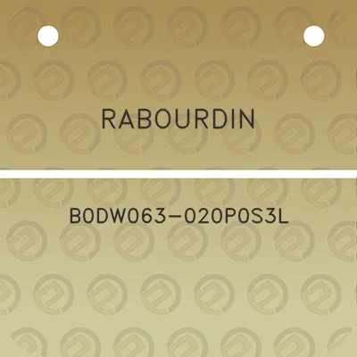 rabourdin-b0dw063-020p0s3l